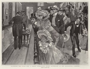 Watching the Lions Fed, a Great Attraction every afternoon at the Zoological Gardens by Frank Craig